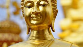 Beautiful golden statue in Thailand
